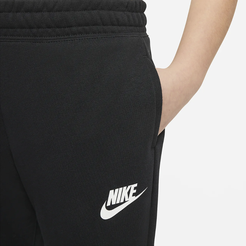 Nike Sportswear Club Big Kids&#039; (Girls&#039;) French Terry Fitted Pants (Extended Size) DC7673-010