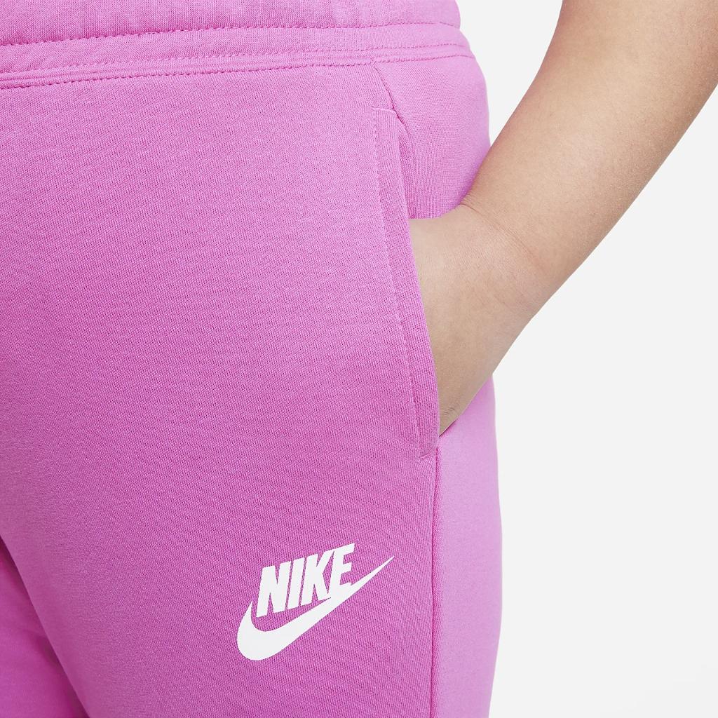 Nike Sportswear Club Big Kids&#039; (Girls&#039;) French Terry Fitted Pants (Extended Size) DC7673-623