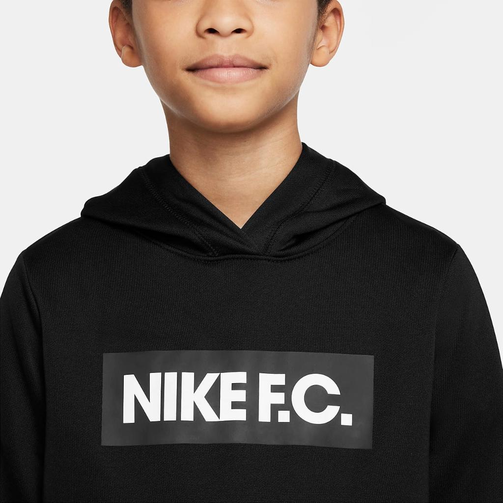 Nike F.C. Big Kids&#039; Soccer Hoodie DC9013-010