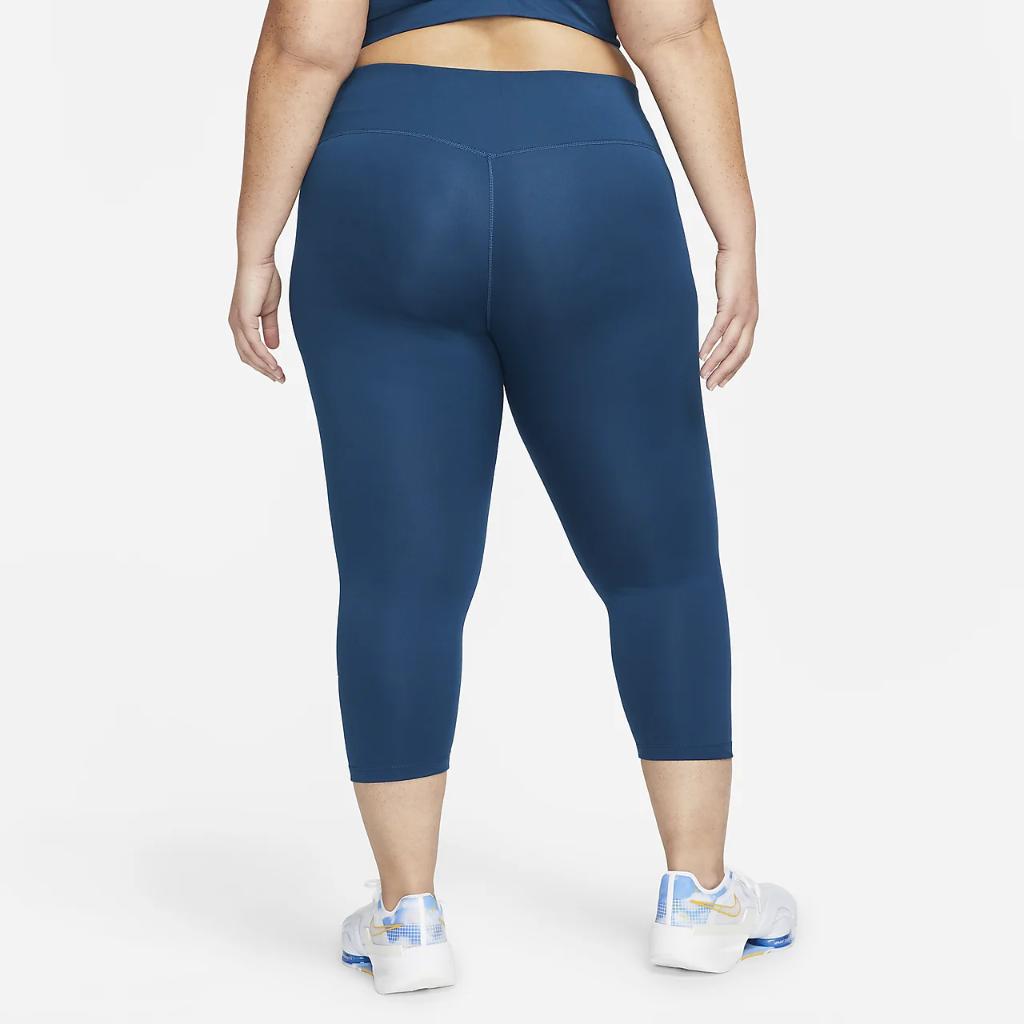 Nike One Women&#039;s Mid-Rise Crop Leggings (Plus Size) DD0344-460