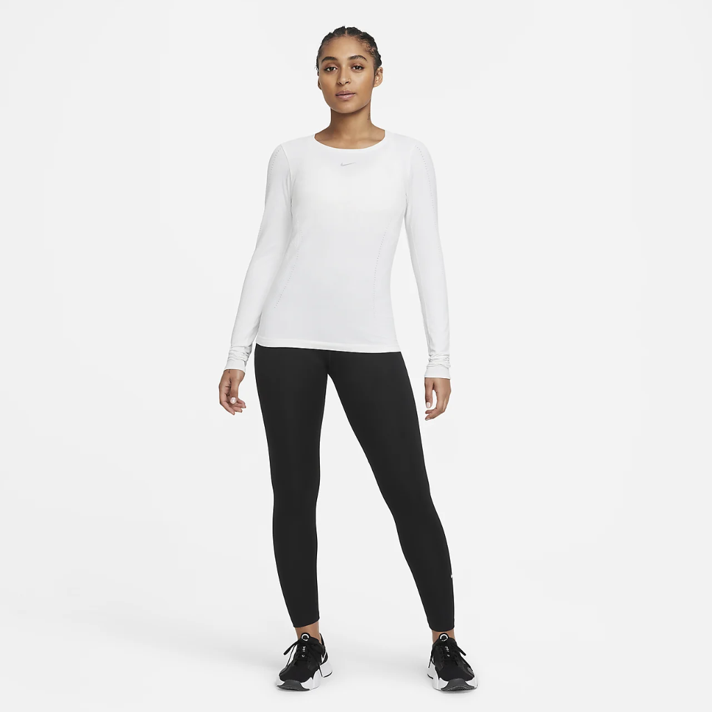 Nike Dri-FIT ADV Aura Women&#039;s Slim-Fit Long-Sleeve Training Top DD0593-100