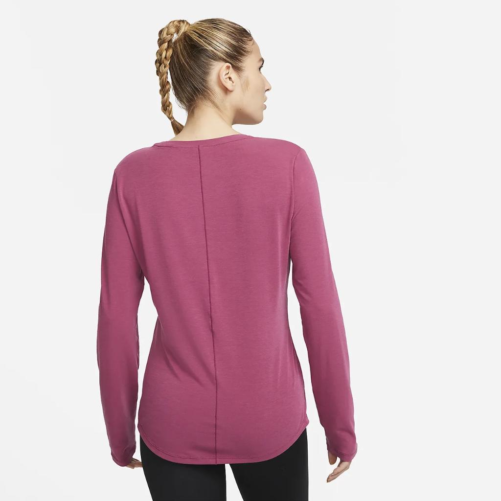 Nike Dri-FIT UV One Luxe Women&#039;s Standard Fit Long-Sleeve Top DD0620-653