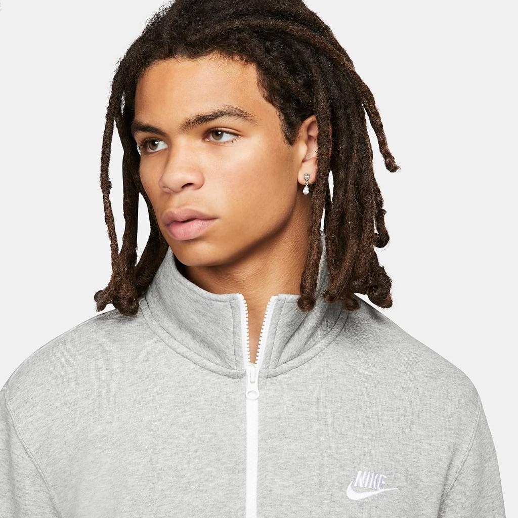 Nike Sportswear Club Men&#039;s Brushed-Back 1/2-Zip Pullover DD4732-066