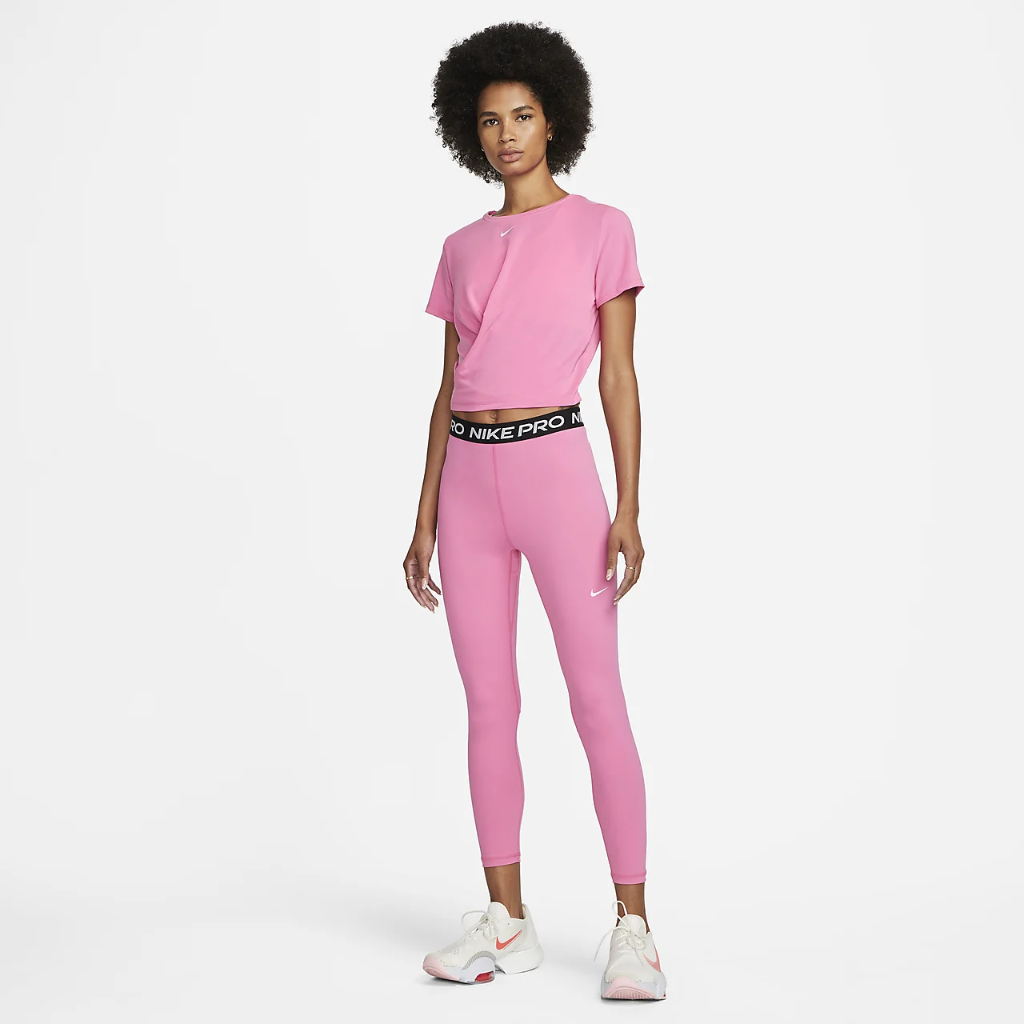 Nike Dri-FIT One Luxe Women&#039;s Twist Standard Fit Short-Sleeve Top DD4921-684