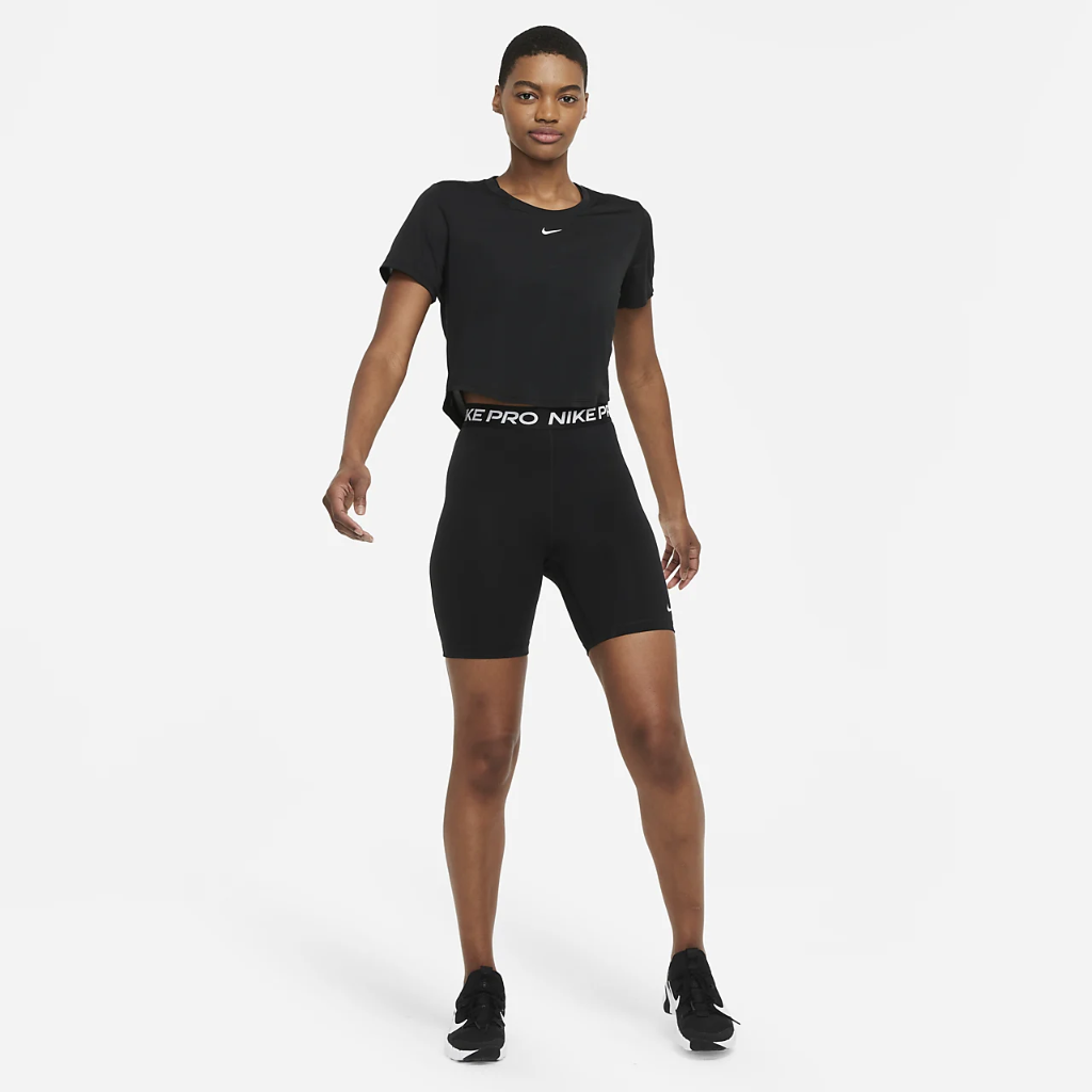 Nike Dri-FIT One Women&#039;s Standard Fit Short-Sleeve Cropped Top DD4954-010