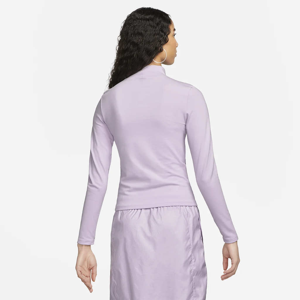 Nike Sportswear Collection Essentials Women&#039;s Long-Sleeve Mock Top DD5882-530