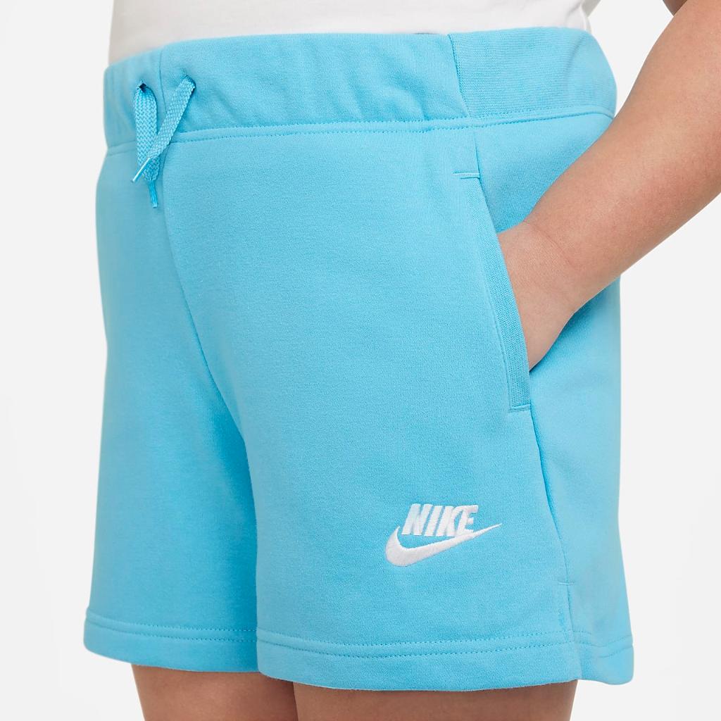 Nike Sportswear Club Big Kids&#039; (Girls&#039;) French Terry Shorts (Extended Size) DD9126-416