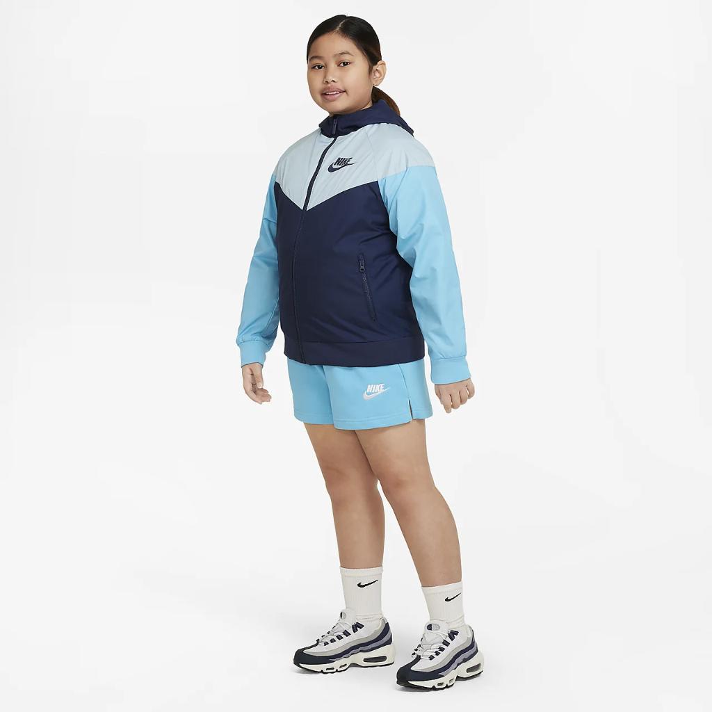 Nike Sportswear Club Big Kids&#039; (Girls&#039;) French Terry Shorts (Extended Size) DD9126-416