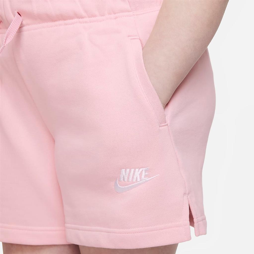 Nike Sportswear Club Big Kids&#039; (Girls&#039;) French Terry Shorts (Extended Size) DD9126-690
