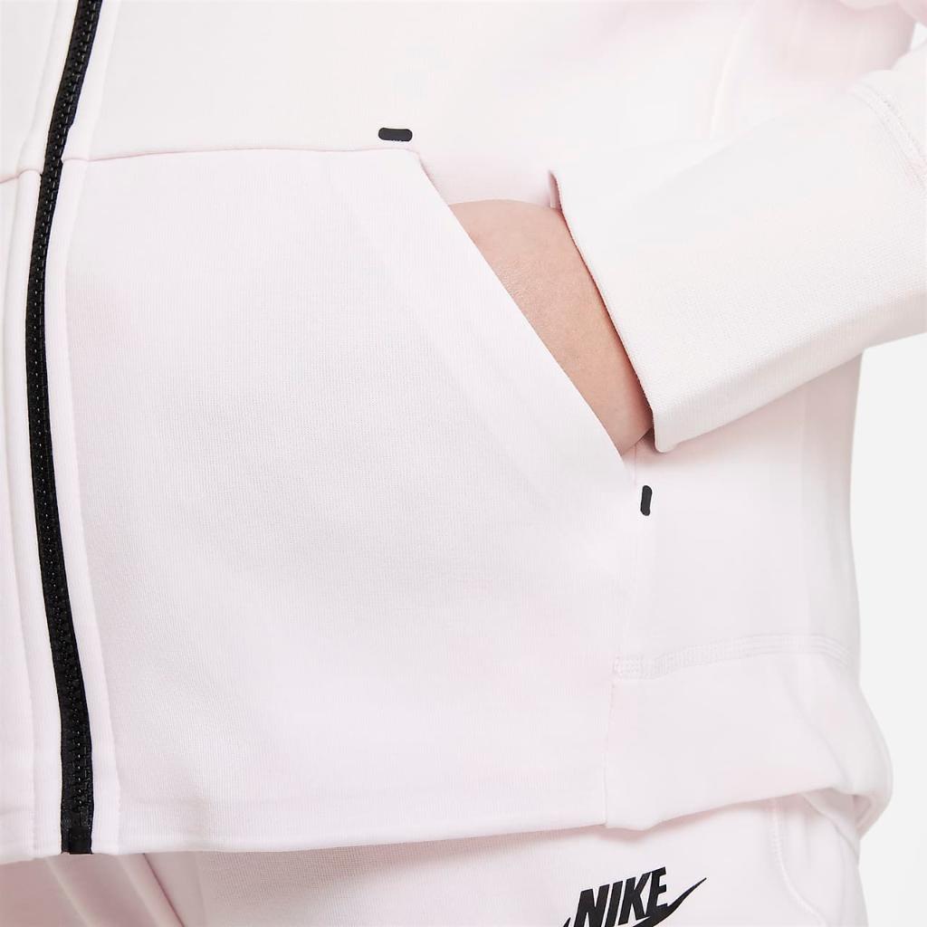 Nike Sportswear Tech Fleece Windrunner Big Kids&#039; (Girls&#039;) Full-Zip Hoodie (Extended Size) DD9154-664