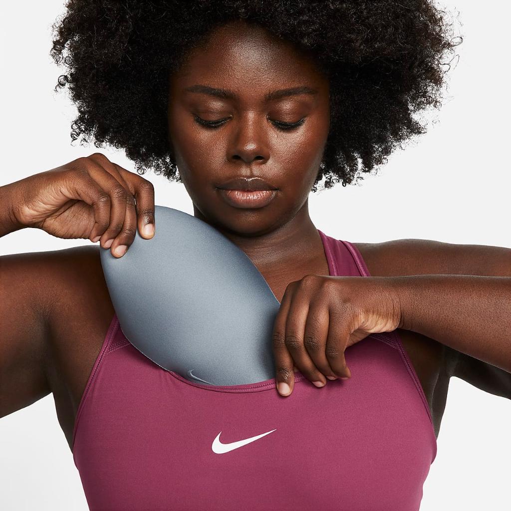 Nike Swoosh Women&#039;s Medium-Support Padded Sports Bra (Plus Size) DH3384-653