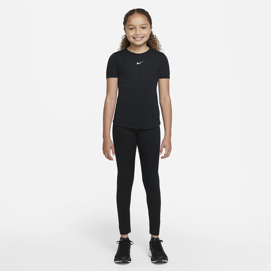 Nike Dri-FIT One Big Kids&#039; (Girls&#039;) Short-Sleeve Top DH5186-010