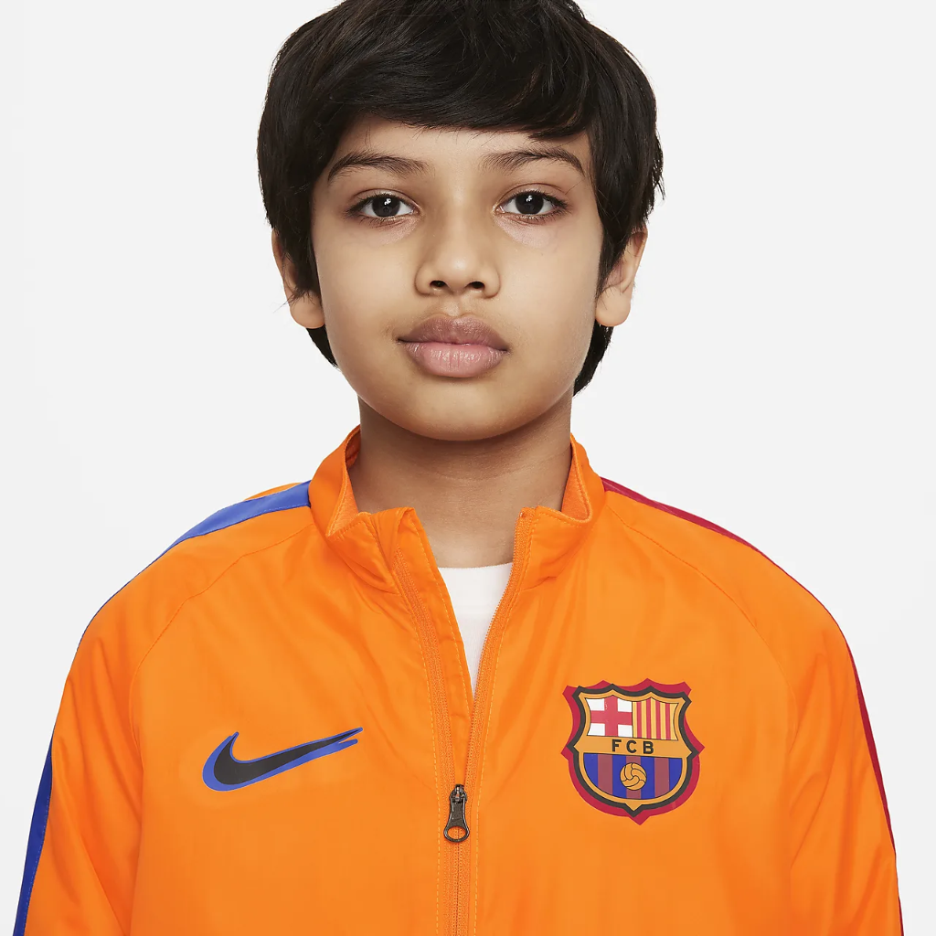 FC Barcelona Repel Academy AWF Big Kids&#039; Soccer Jacket DH8002-836