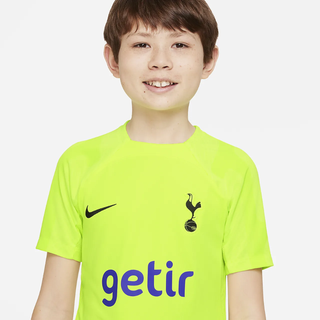 Tottenham Hotspur Strike Big Kids&#039; Nike Dri-FIT Short-Sleeve Soccer Top DJ8723-702
