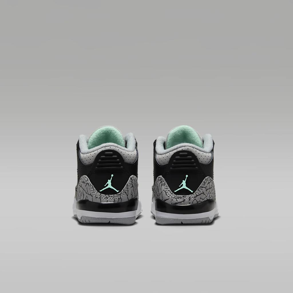 Jordan 3 Retro &quot;Green Glow&quot; Baby/Toddler Shoes DM0968-031