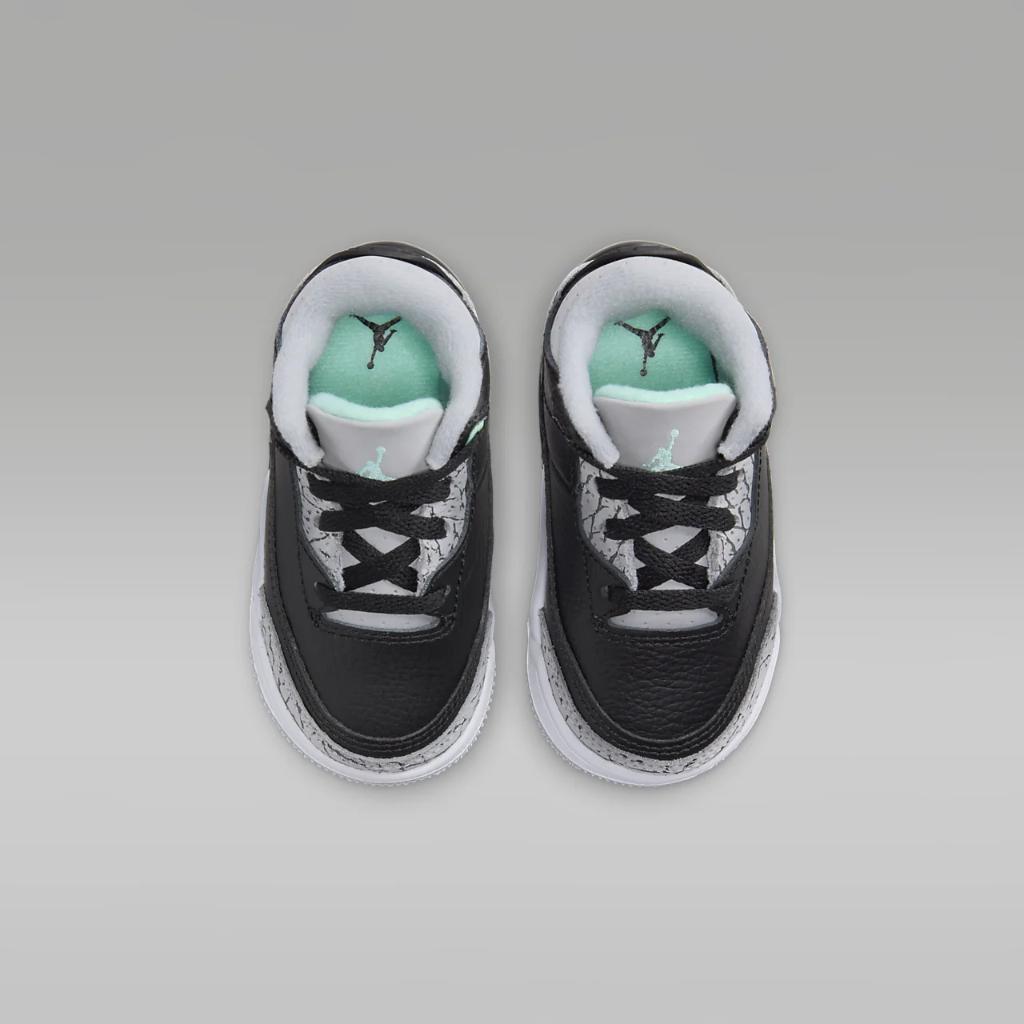 Jordan 3 Retro &quot;Green Glow&quot; Baby/Toddler Shoes DM0968-031