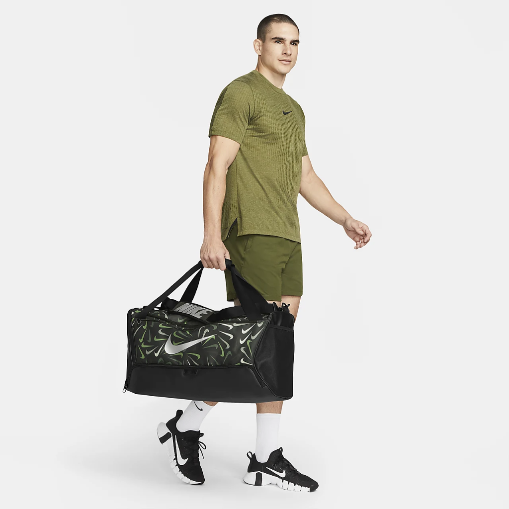 Nike Brasilia 9.5 Printed Training Duffel Bag (Medium, 60L) DM2371-355