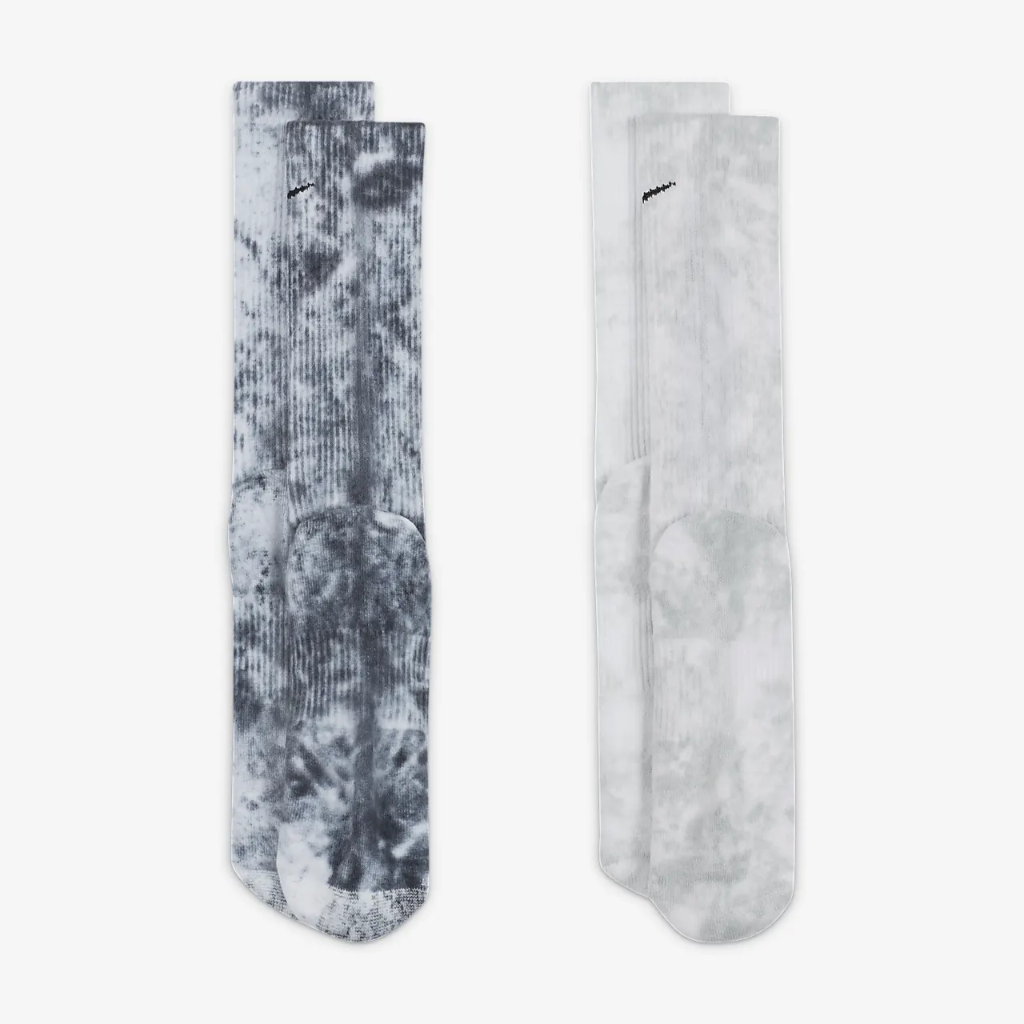Nike Everyday Plus Cushioned Tie-Dye Crew Socks (2 Pairs) DM3407-910