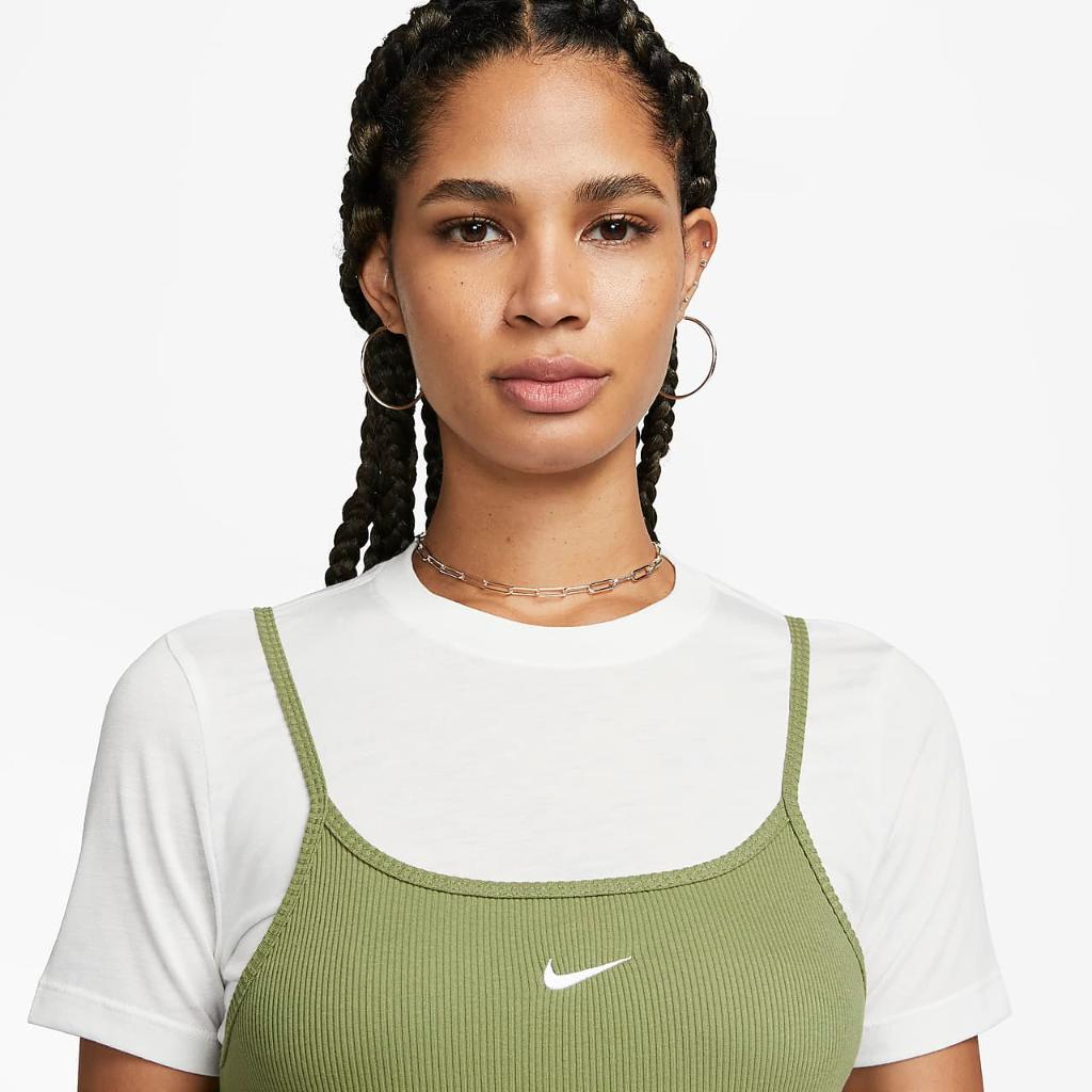 Nike Sportswear Essential Women&#039;s Ribbed Dress DM6230-334