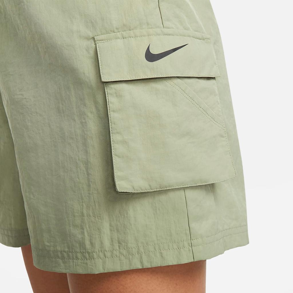 Nike Sportswear Essential Women&#039;s Woven High-Rise Shorts DM6247-386