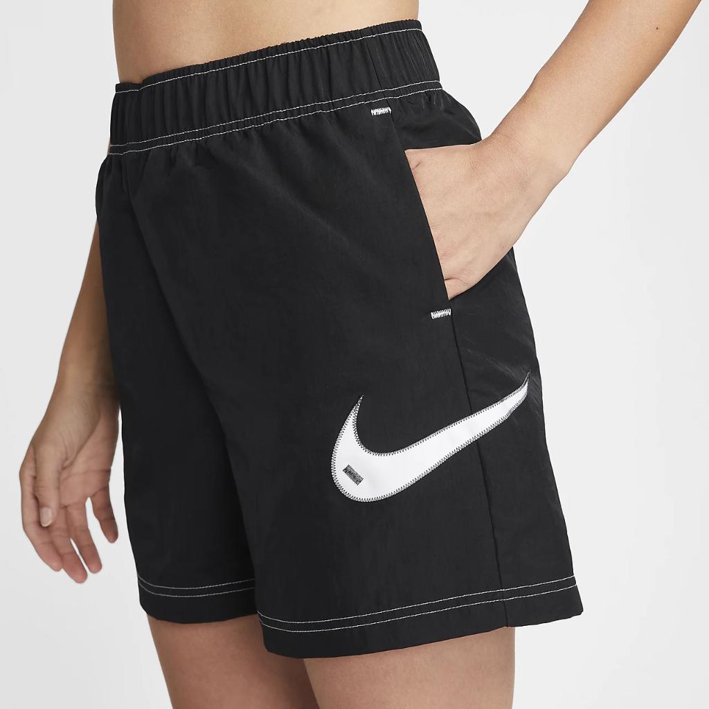 Nike Sportswear Swoosh Women&#039;s Woven High-Rise Shorts DM6752-010