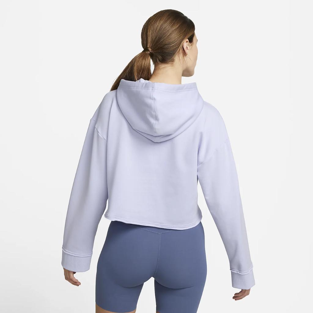Nike Yoga Luxe Women&#039;s Cropped Fleece Hoodie DM6981-536