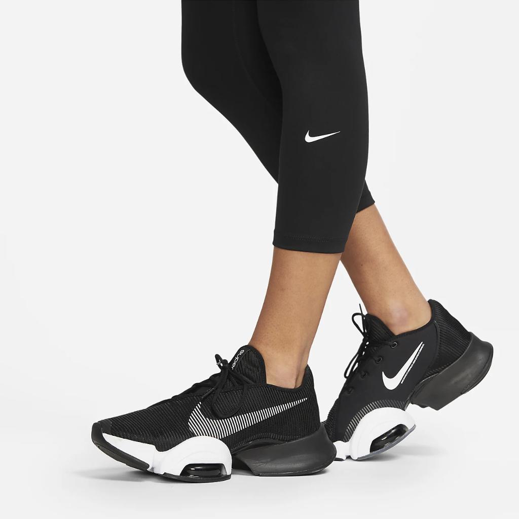 Nike One Women&#039;s High-Rise Cropped Leggings DM7276-010