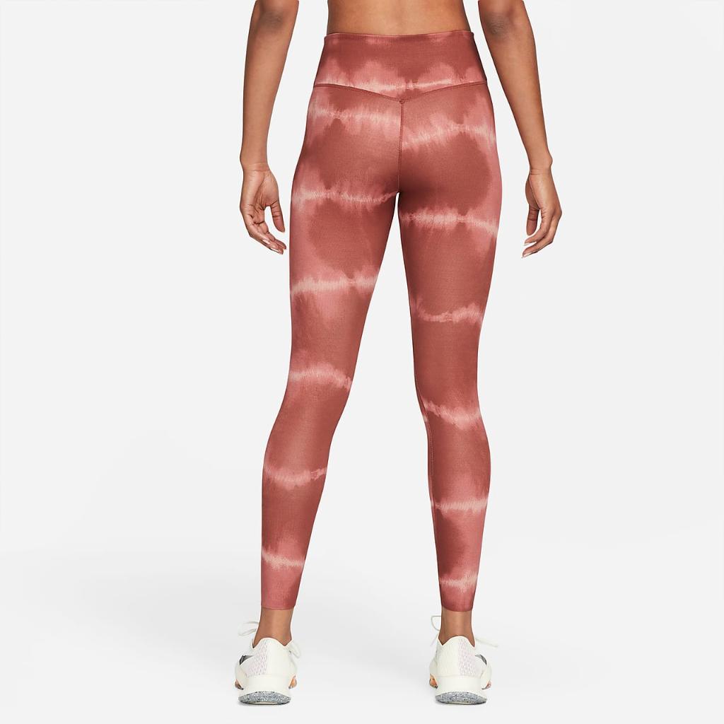 Nike Dri-FIT One Luxe Women&#039;s Mid-Rise Printed Training Leggings DM7619-217
