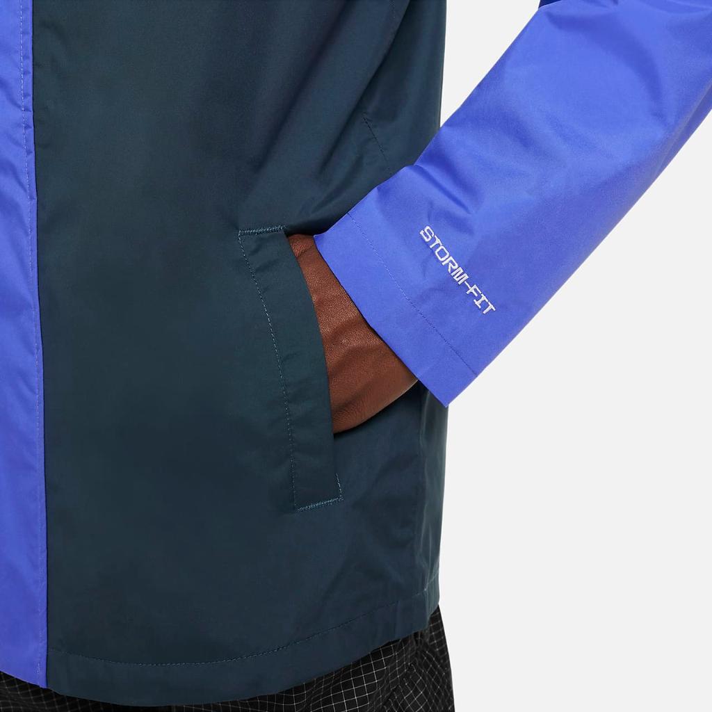 Nike Sportswear Windpuffer Big Kids&#039; (Boys&#039;) Storm-FIT Loose Water-Resistant Hip-Length Hooded Jacket DM8128-413