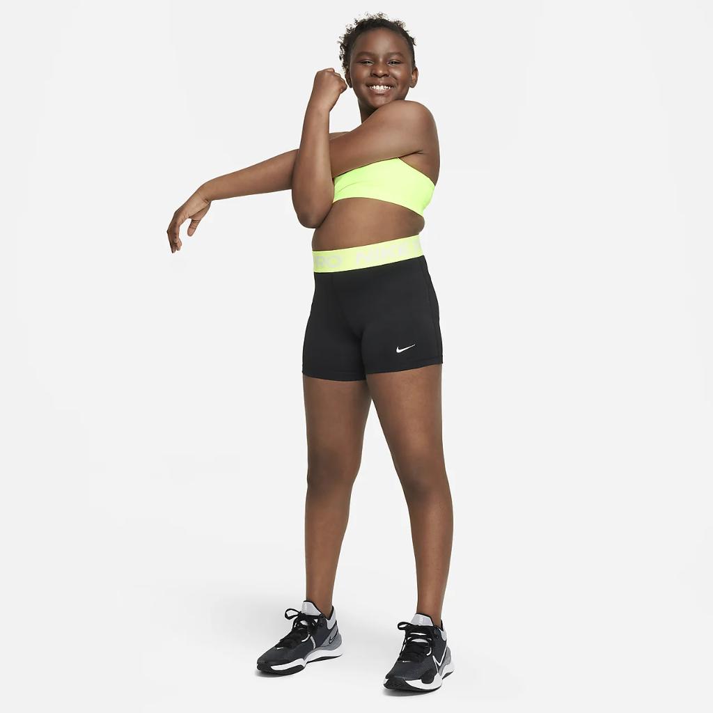 Nike Pro Dri-FIT Big Kids&#039; (Girls&#039;) Shorts (Extended Size) DM8439-011