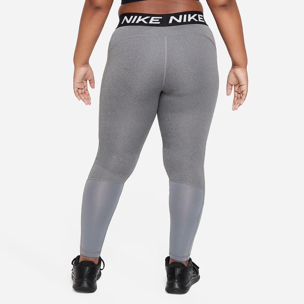 Nike Pro Dri-FIT Big Kids&#039; (Girls&#039;) Leggings (Extended Size) DM8511-091