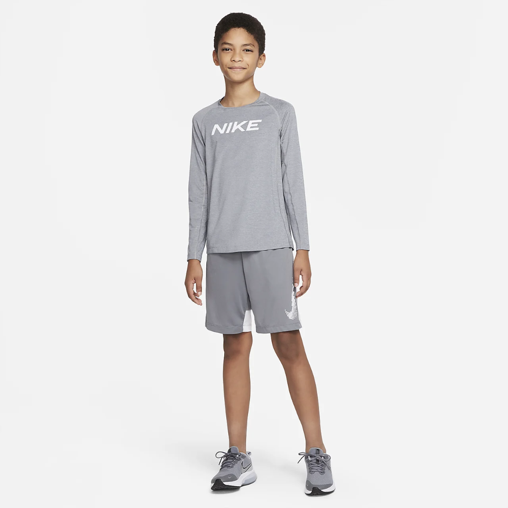 Nike Pro Dri-FIT Big Kids&#039; (Boys&#039;) Long-Sleeve Top DM8529-091