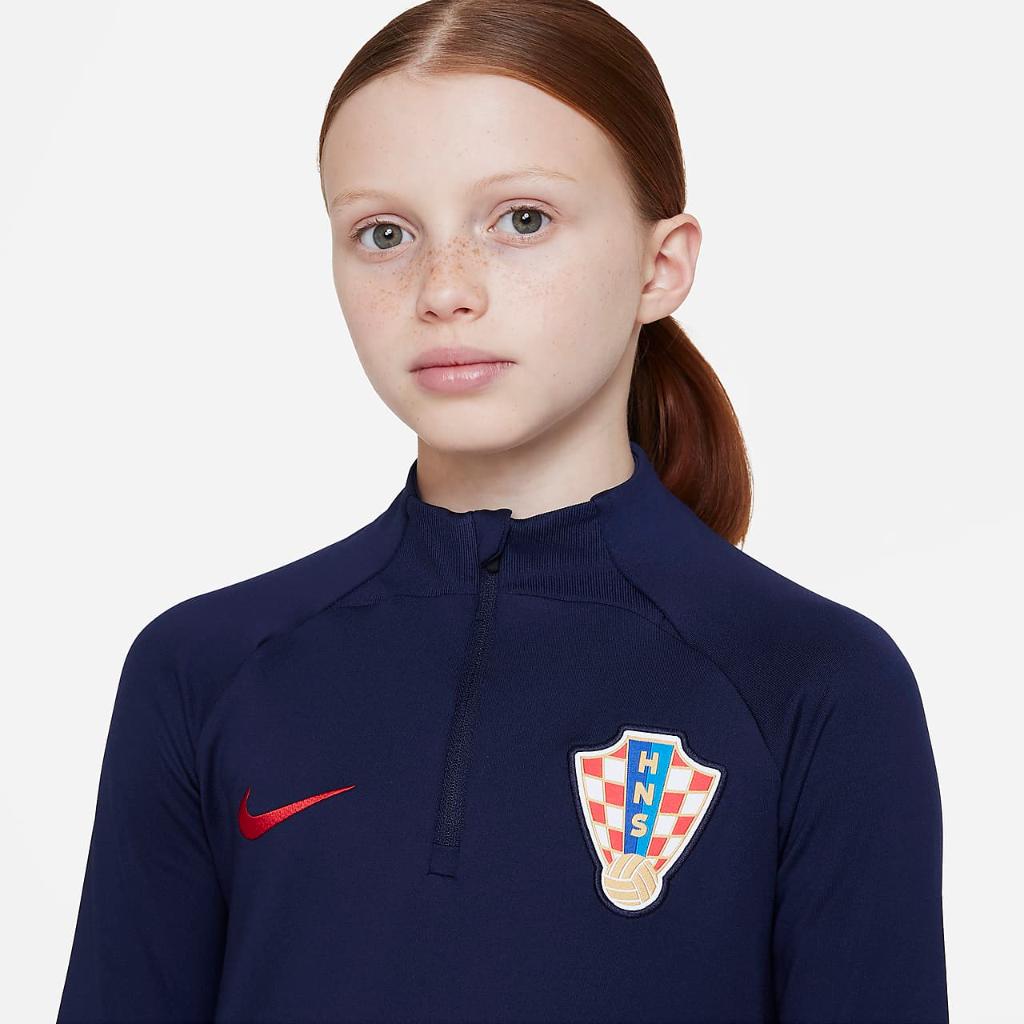 Croatia Strike Big Kids&#039; Nike Dri-FIT Knit Soccer Drill Top DM9579-498