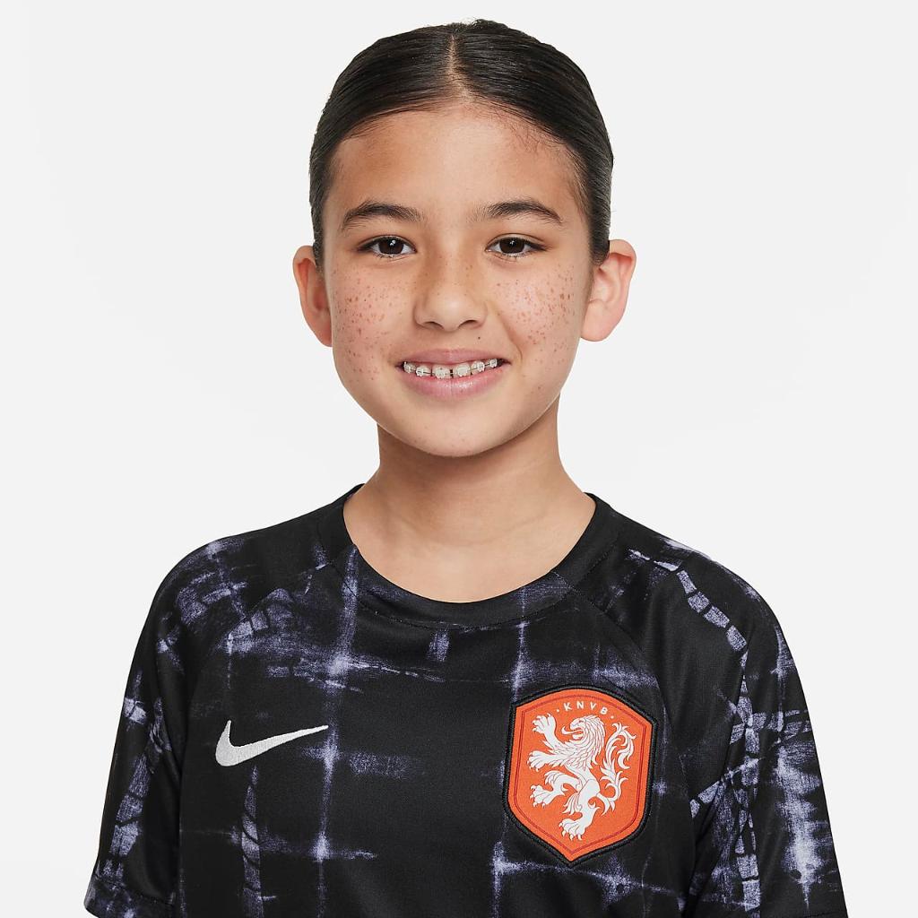 Netherlands Big Kids&#039; Nike Dri-FIT Pre-Match Soccer Top DM9623-010