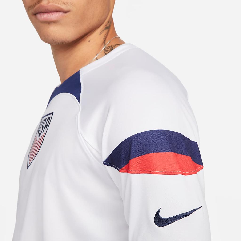 U.S. 2022/23 Stadium Home Men&#039;s Nike Dri-FIT Long-Sleeve Soccer Jersey DN0673-101
