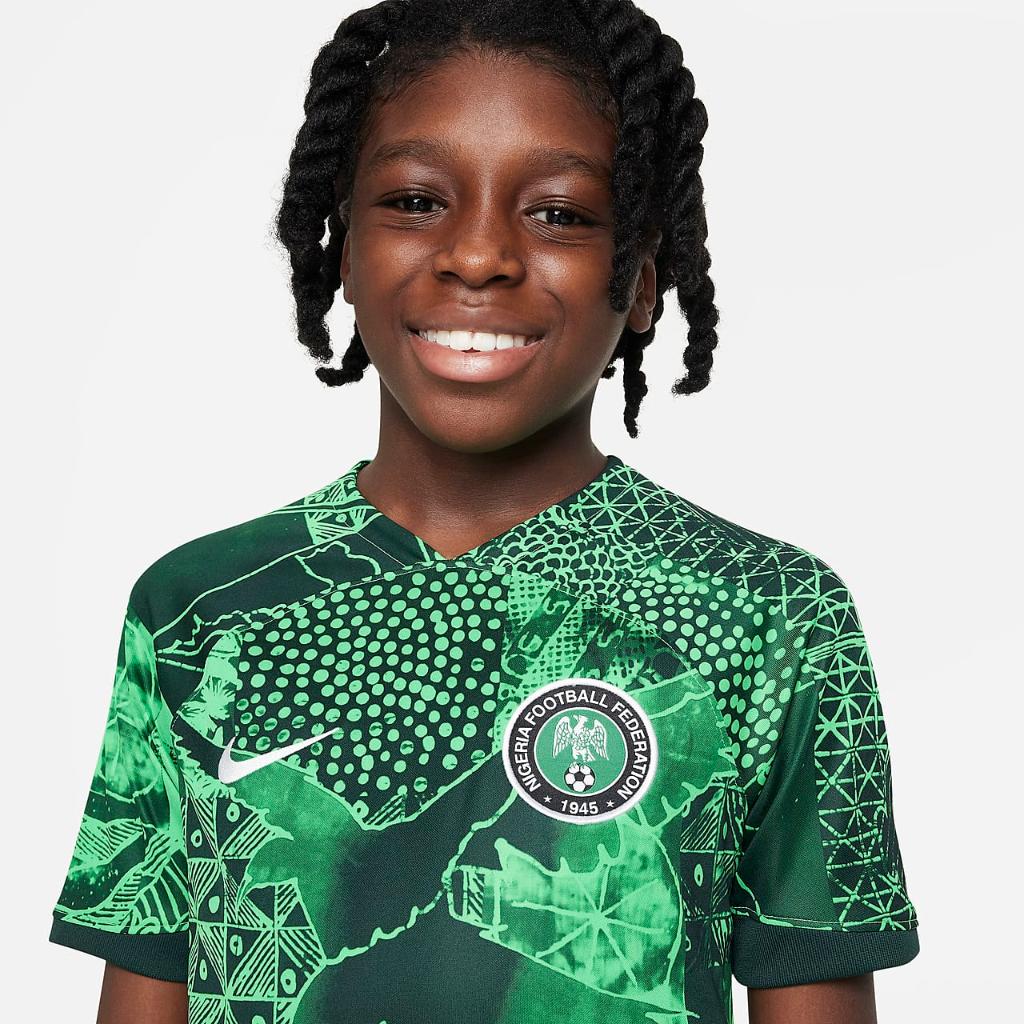 Nigeria 2022/23 Stadium Home Big Kids&#039; Nike Dri-FIT Soccer Jersey DN0839-329