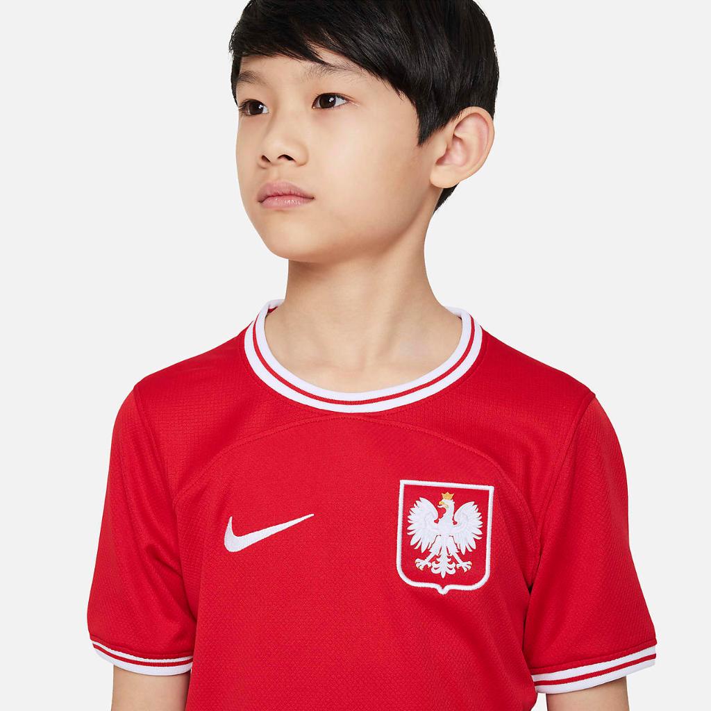 Poland 2022/23 Stadium Away Big Kids&#039; Nike Dri-FIT Soccer Jersey DN0840-611