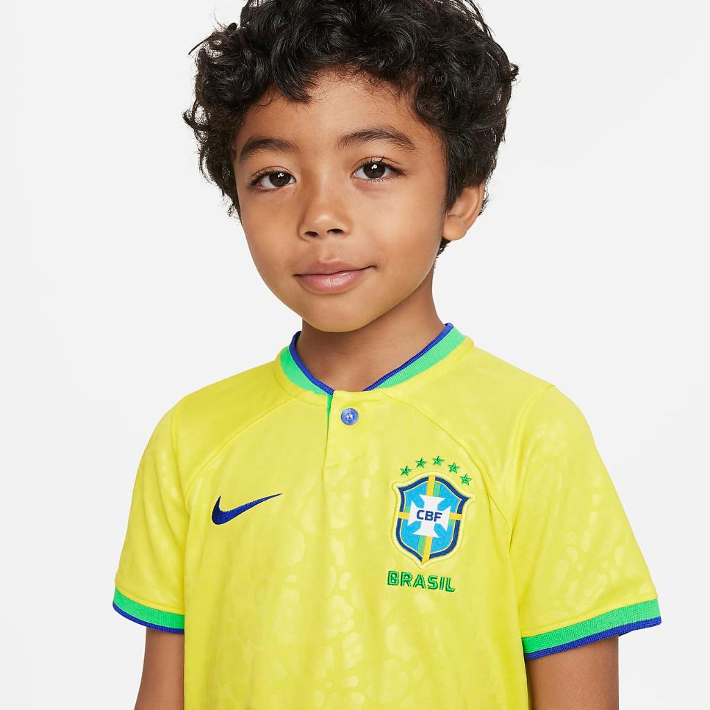 Brazil 2022/23 Home Little Kids&#039; Nike Dri-FIT Soccer Kit DN0878-740