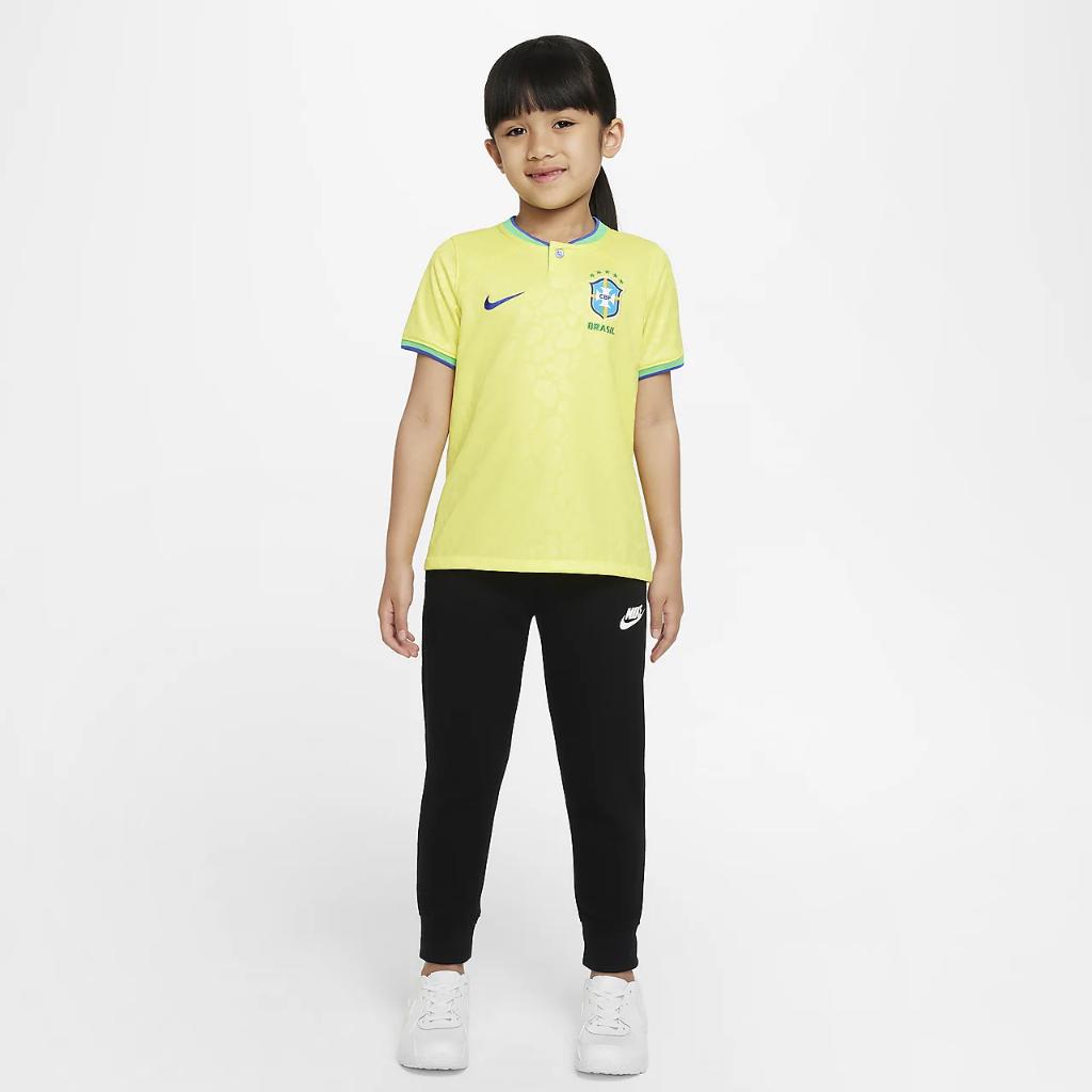 Brazil 2022/23 Home Little Kids&#039; Nike Dri-FIT Soccer Jersey DN1204-740