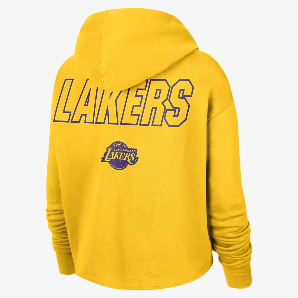 Los Angeles Lakers Courtside Women&#039;s Nike NBA Fleece Pullover Hoodie DN4735-728