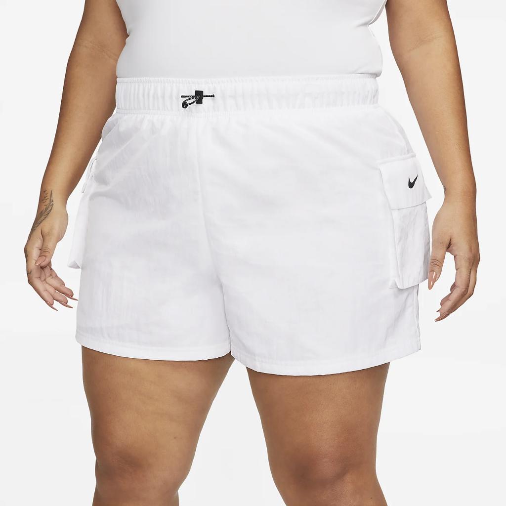 Nike Sportswear Women&#039;s Woven High-Rise Shorts (Plus Size) DN5012-100