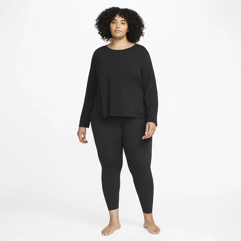Nike Yoga Dri-FIT Women&#039;s Long-Sleeve Top (Plus Size) DN5594-010