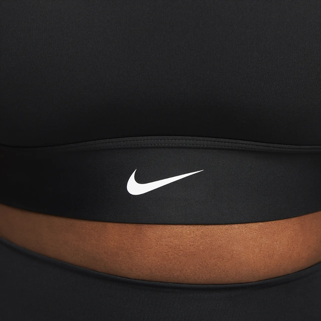 Nike Dri-FIT Swoosh Women&#039;s Medium-Support 1-Piece Padded Longline Sports Bra (Plus Size) DO7071-010