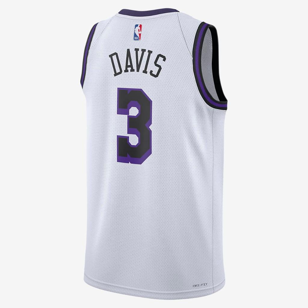 Anthony Davis Los Angeles Lakers City Edition Nike Dri-FIT NBA Swingman Jersey DO9597-100