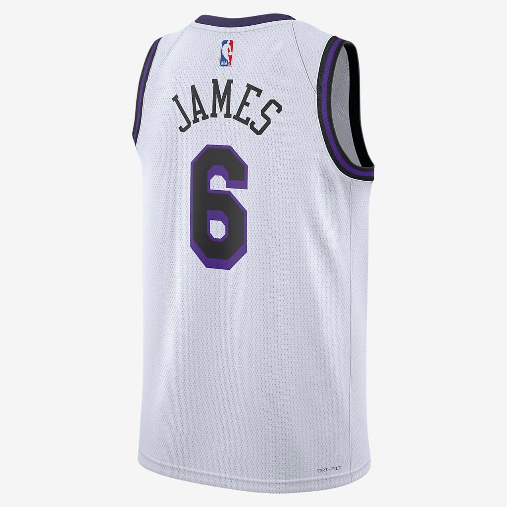 LeBron James Los Angeles Lakers City Edition Nike Dri-FIT NBA Swingman Jersey DO9597-101