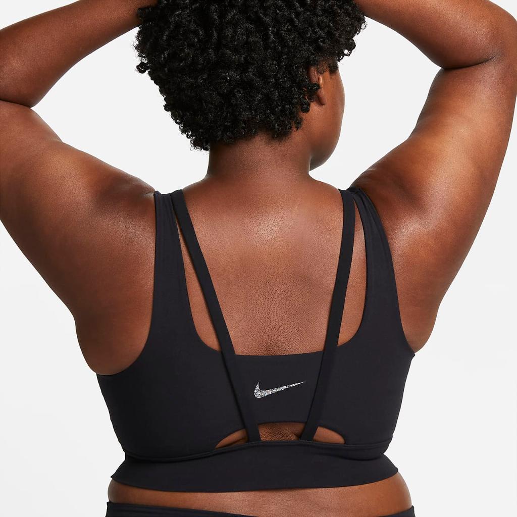 Nike Dri-FIT Alate Ellipse Women&#039;s Medium-Support Padded Longline Sports Bra (Plus Size) DQ2811-010