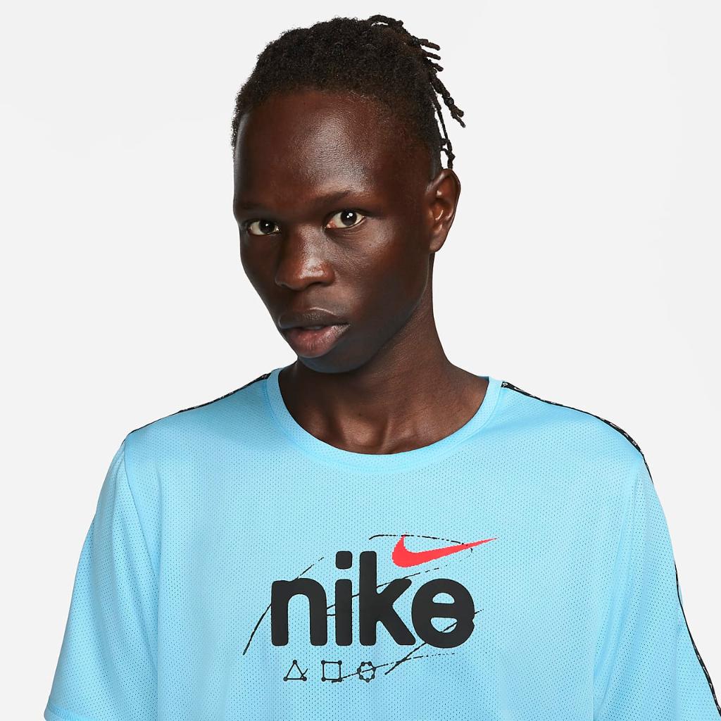 Nike Dri-FIT Miler D.Y.E. Men&#039;s Short-Sleeve Running Top DQ4734-499