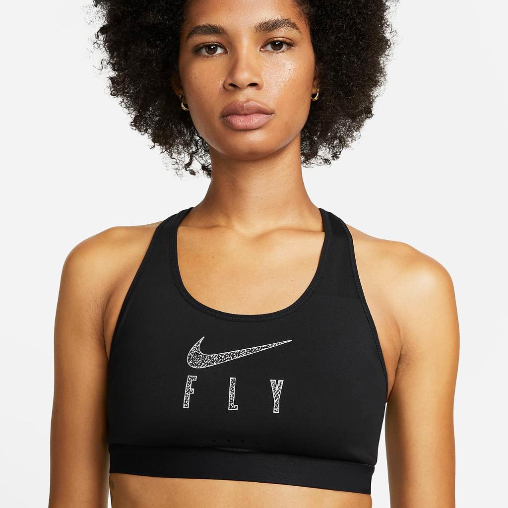 Nike Dri-FIT Swoosh Fly Women&#039;s High-Support Non-Padded Sports Bra DQ5033-010