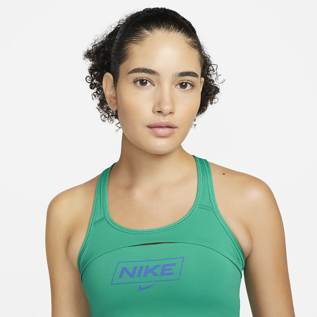 Nike Pro Dri-FIT Swoosh Women&#039;s Medium-Support Non-Padded Graphic Sports Bra DQ5252-370