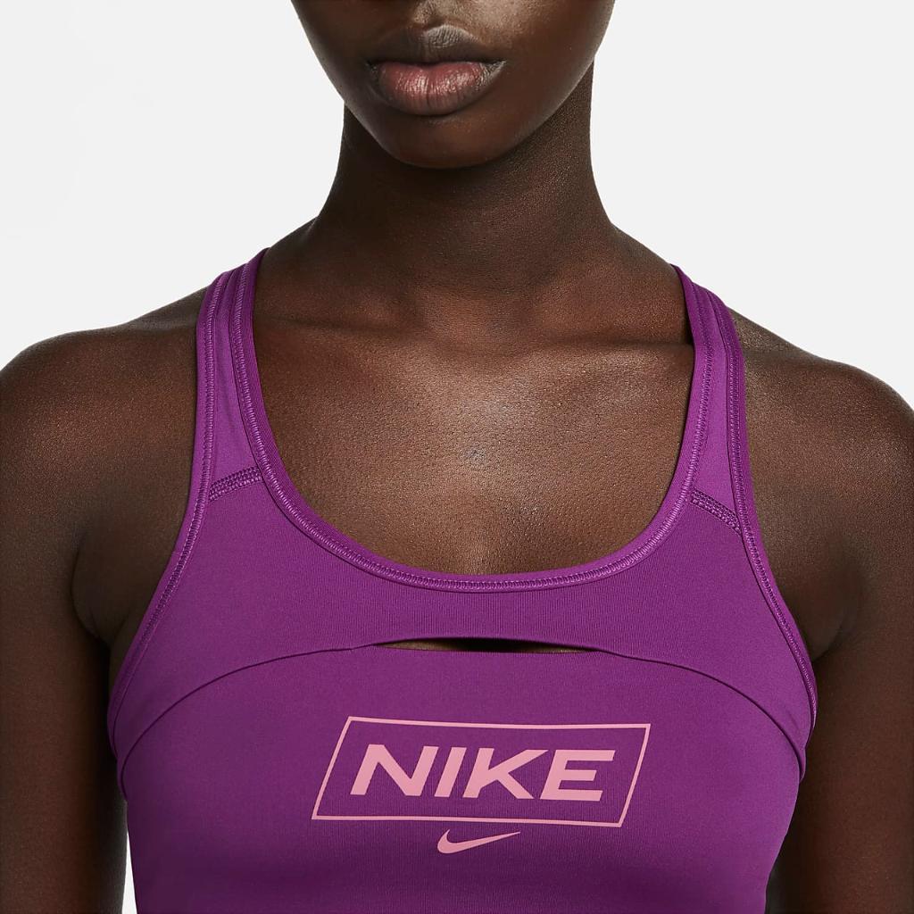 Nike Pro Swoosh Women&#039;s Medium-Support Non-Padded Graphic Sports Bra DQ5252-503